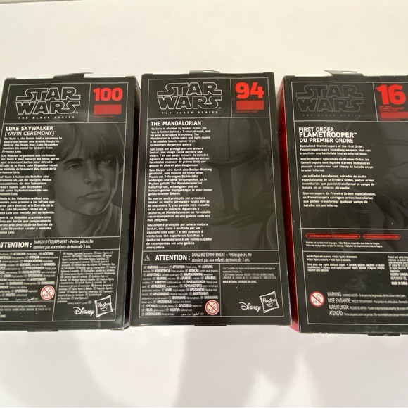 New Star Wars Lot The Black Series Luke Skywalker Mandalorian Flametrooper - Picture 5 of 6